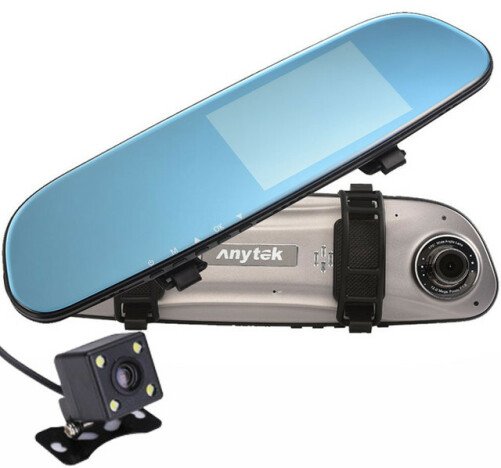 Camera Auto Oglinda iUni Dash 77G, Dual Cam, Touchscreen, Display 4.5 inch, Full HD, Night Vision, W